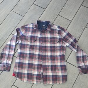 Farah Men's XL Plaid Button‎ Down Shirt – Blue & Red XL
